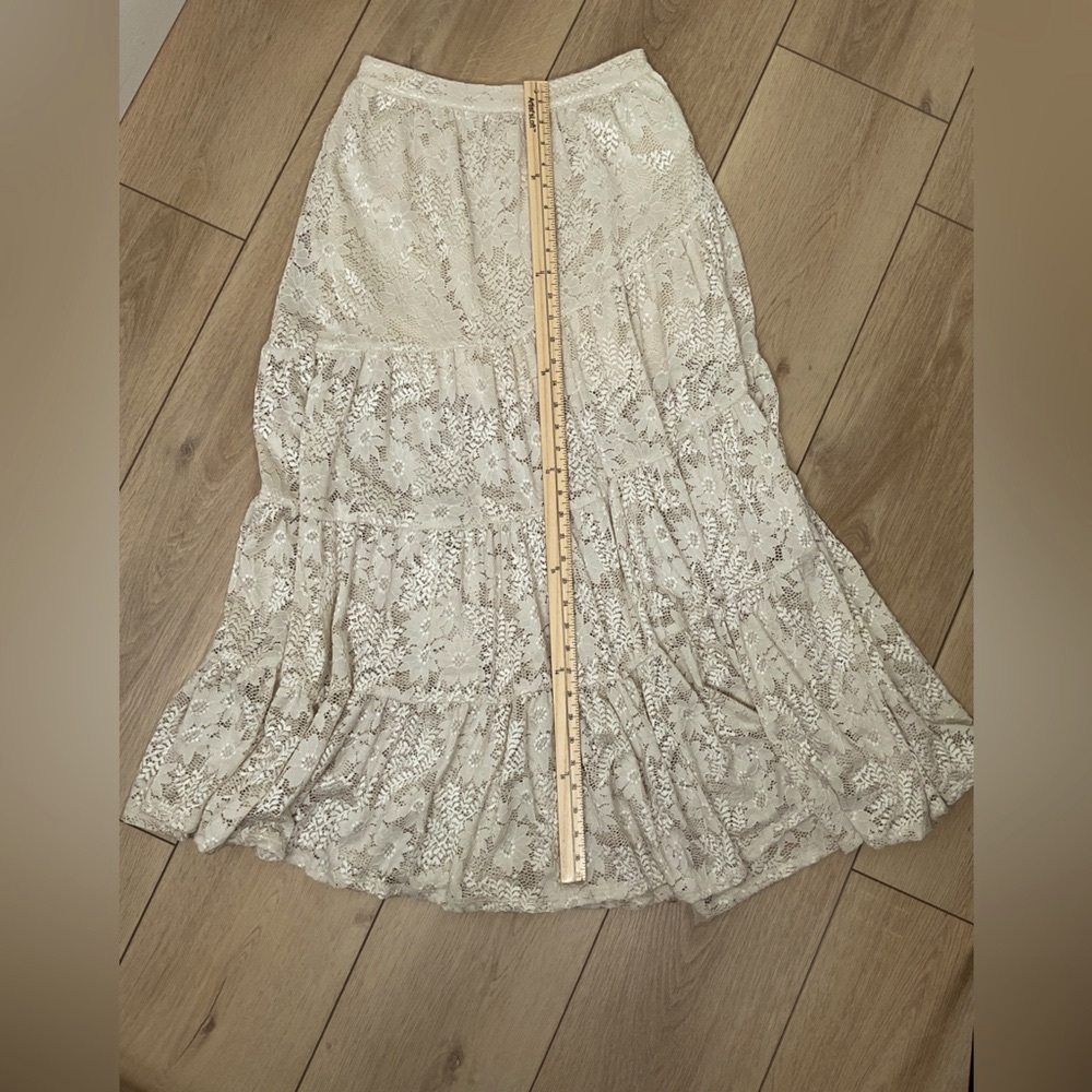 Altar'd State Cream Lace Maxi Skirt - Picture 10 of 11